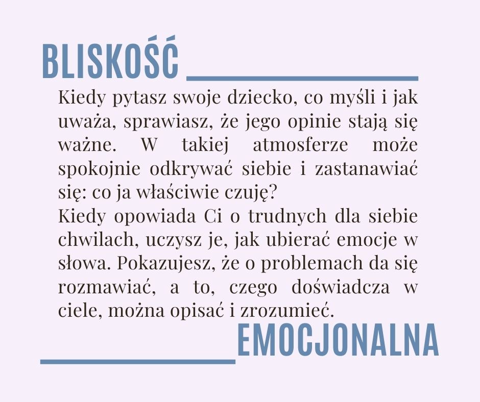 bliskość emocjonalna